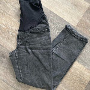 Old Navy Maternity Full Panel Boyfriend Jeans Dark Wash Size 6